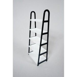 Black and White Dollhouse Ladder Shelf